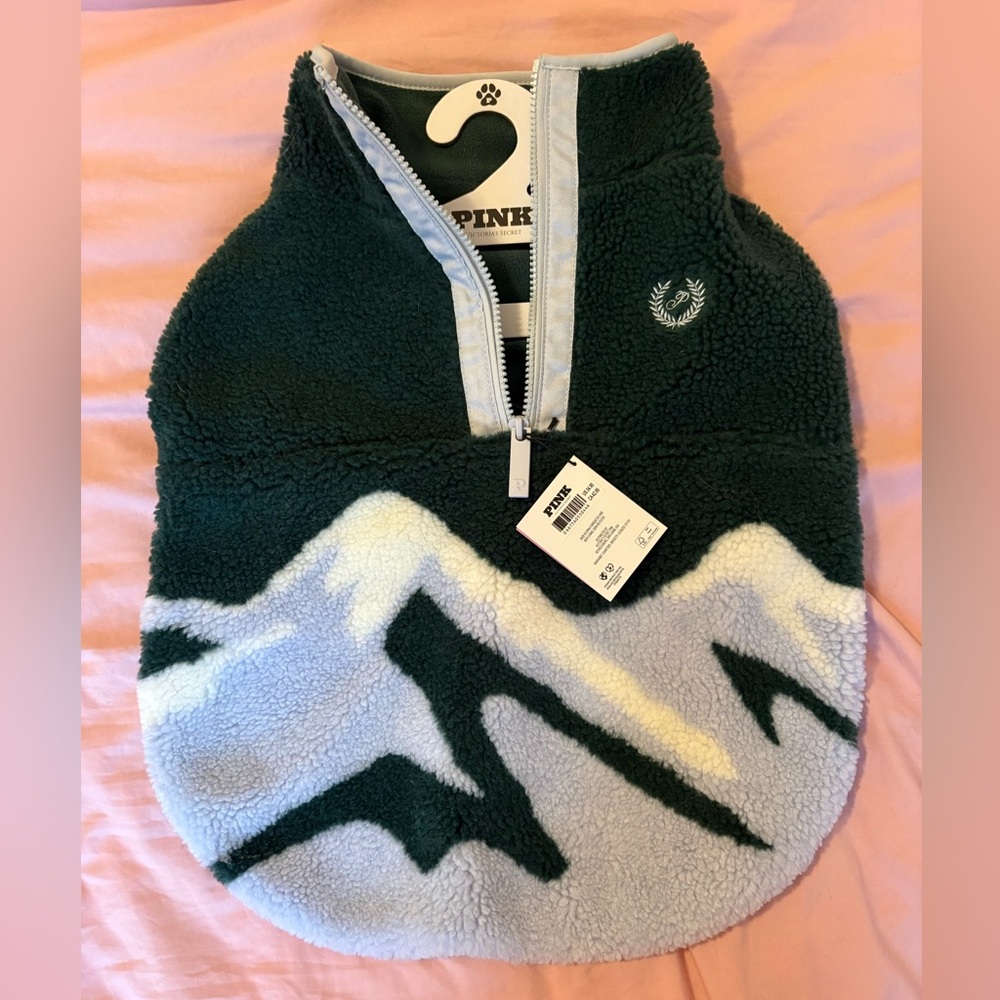 PINK Victoria's Secret Pink Pup Pet Fleece Jacket XL